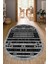 Dijital Baskılı Kaymaz Taban Yıkanabilir Oval Salon Halısı Mutfak Halısı Yolluk NDO-SD-1117 1