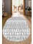 Dijital Baskılı Kaymaz Taban Yıkanabilir Oval Salon Halısı Mutfak Halısı Yolluk NDO-HT-727 1