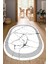 Dijital Baskılı Kaymaz Taban Yıkanabilir Oval Salon Halısı Mutfak Halısı Yolluk NDO-SD-1089 1