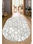 Dijital Baskılı Kaymaz Taban Yıkanabilir Oval Salon Halısı Mutfak Halısı Yolluk NDO-HT-388 1