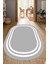Dijital Baskılı Kaymaz Taban Yıkanabilir Oval Salon Halısı Mutfak Halısı Yolluk NDO-HT-528 1