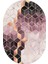 Dijital Baskılı Kaymaz Taban Yıkanabilir Oval Salon Halısı Mutfak Halısı Yolluk NDO-HT-323 2