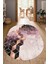 Dijital Baskılı Kaymaz Taban Yıkanabilir Oval Salon Halısı Mutfak Halısı Yolluk NDO-HT-323 1