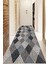 Dijital Baskılı Kaymaz Taban Yıkanabilir Modern Yolluk ve Koridor Halısı NDU-HT-121 1