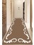 Dijital Baskılı Kaymaz Taban Yıkanabilir Modern Yolluk ve Koridor Halısı NDU-HT-874 1