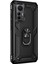 Xiaomi Mi 12 Lite Kılıf Military Ring Holder Siyah 2