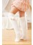 Ponpon Kız Çocuk Dizüstü Çorap Ekru 1