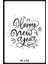 Lizpo Decor Happy New Year Temalı Vitrin Cam Sticker Dekorasyon 55 x 55 Gold Model 2 4