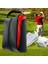 Golf Ayakkabı Çanta Fermuarlı Tote Premium Deri Spor Ayakkabı Çanta Ayakkabı Taşıyıcı Çanta Kırmızı (Yurt Dışından) 4