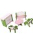 Dollhouse Mobilya Dollhouse Oturma Odası Dekorasyonu, Minyatür Kanepe + Koltuk (Yurt Dışından) 1