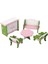 Dollhouse Mobilya Dollhouse Oturma Odası Dekorasyonu, Minyatür Kanepe + Koltuk (Yurt Dışından) 2
