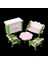 Dollhouse Mobilya Dollhouse Oturma Odası Dekorasyonu, Minyatür Kanepe + Koltuk (Yurt Dışından) 4