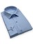Erkek Slim Fit Uzun Kol Ömür Boyu Yakandayım Nakışlı Hediye Kutulu Gömlek - Mavi 2
