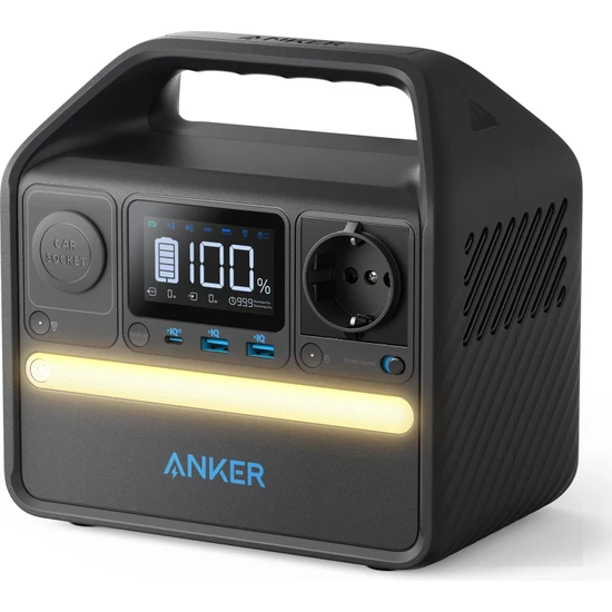 Anker PowerHouse 521 Taşınabilir Güç Kaynağı 256Wh 200W Ev Karavan ve Dış Mekan Kullanımı İçin LiFePO4 Pilli Jeneratör - A1720 (Anker Türkiye Garantili)