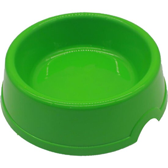 Pettrend Yeşil Plastik Tekli Mama-Su Kabı