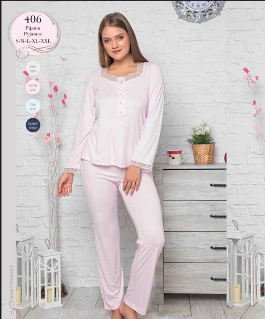Limissi 406 Turkuaz Hamile Lohusa Pijama Takımı