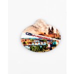 Dünyadan Hediyeler Çek Cumhuriyeti Prag Temalı Oval Magnet