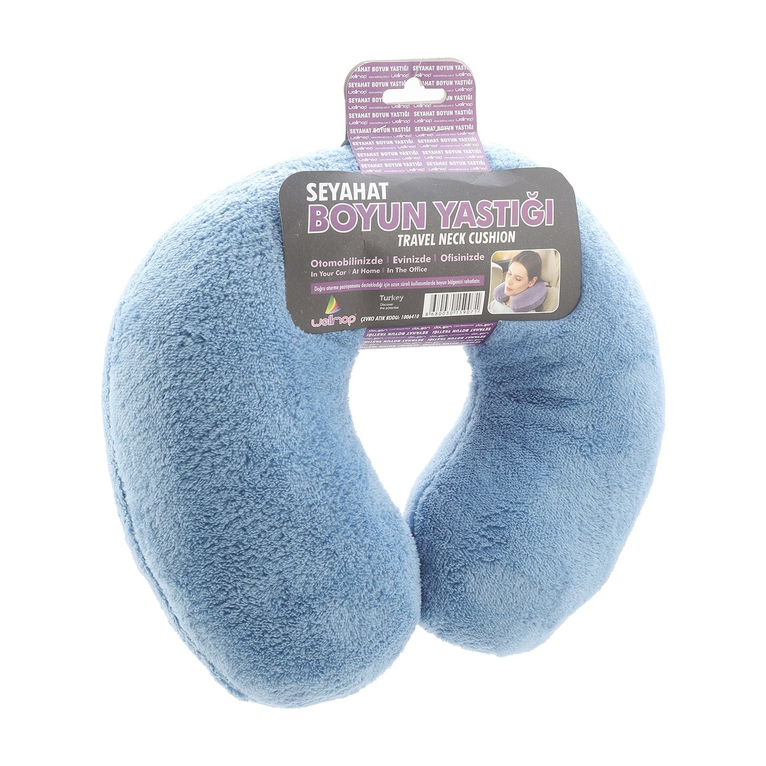 Wellmop Seyahat Boyun Yastığı Mavi Fiyatı Taksit Seçenekleri