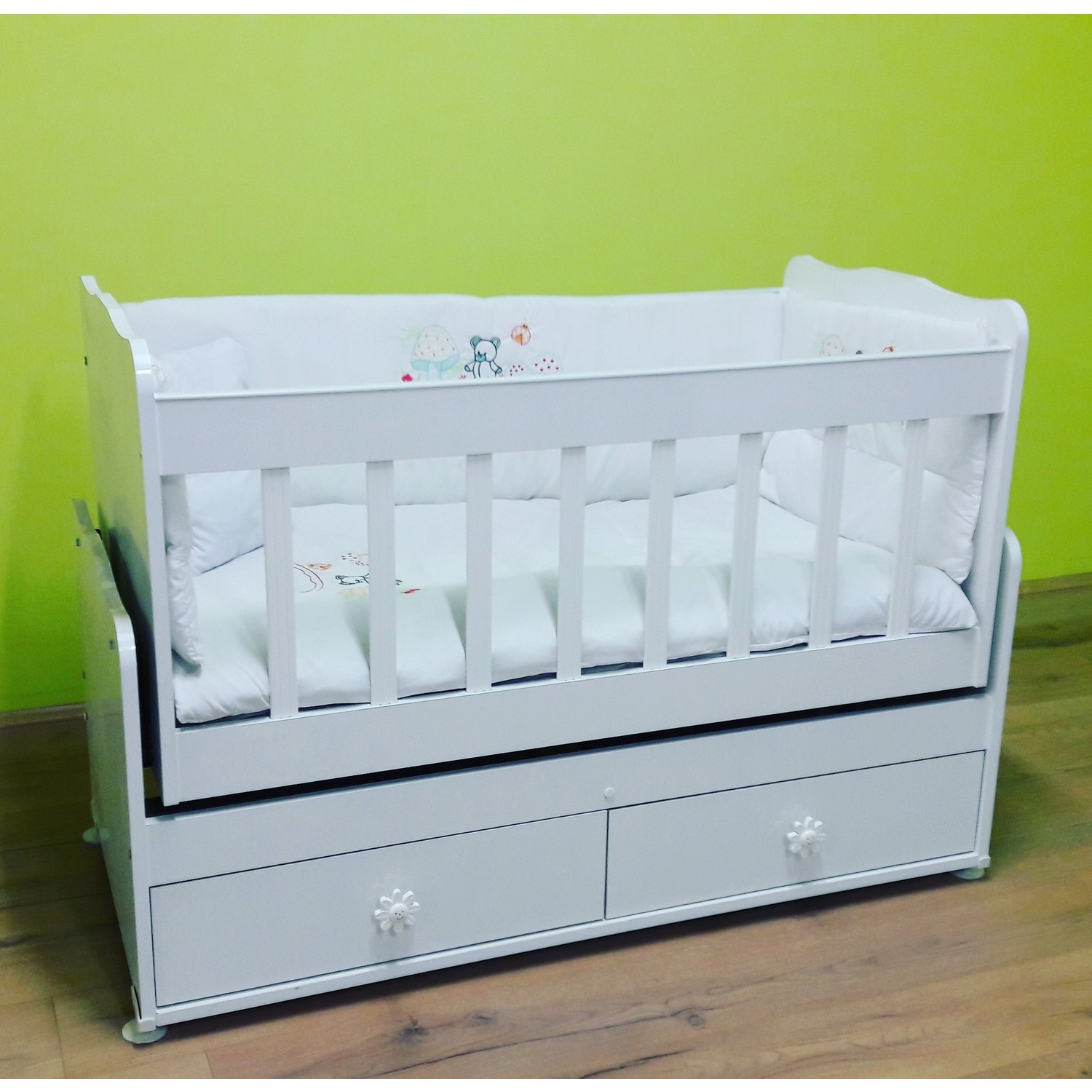 Alyans Bebek Mobilyaları Alttan 2 Çekmeceli, Sallanan ve