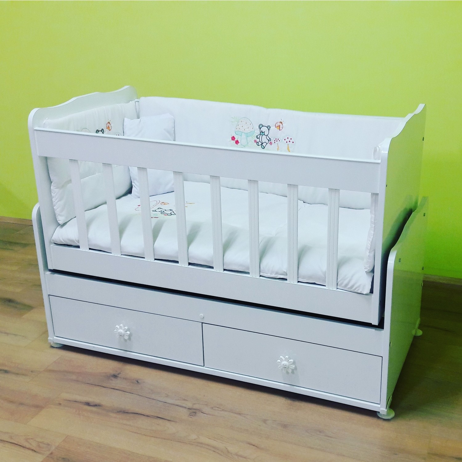 Alyans Bebek Mobilyaları Alttan 2 Çekmeceli, Sallanan ve