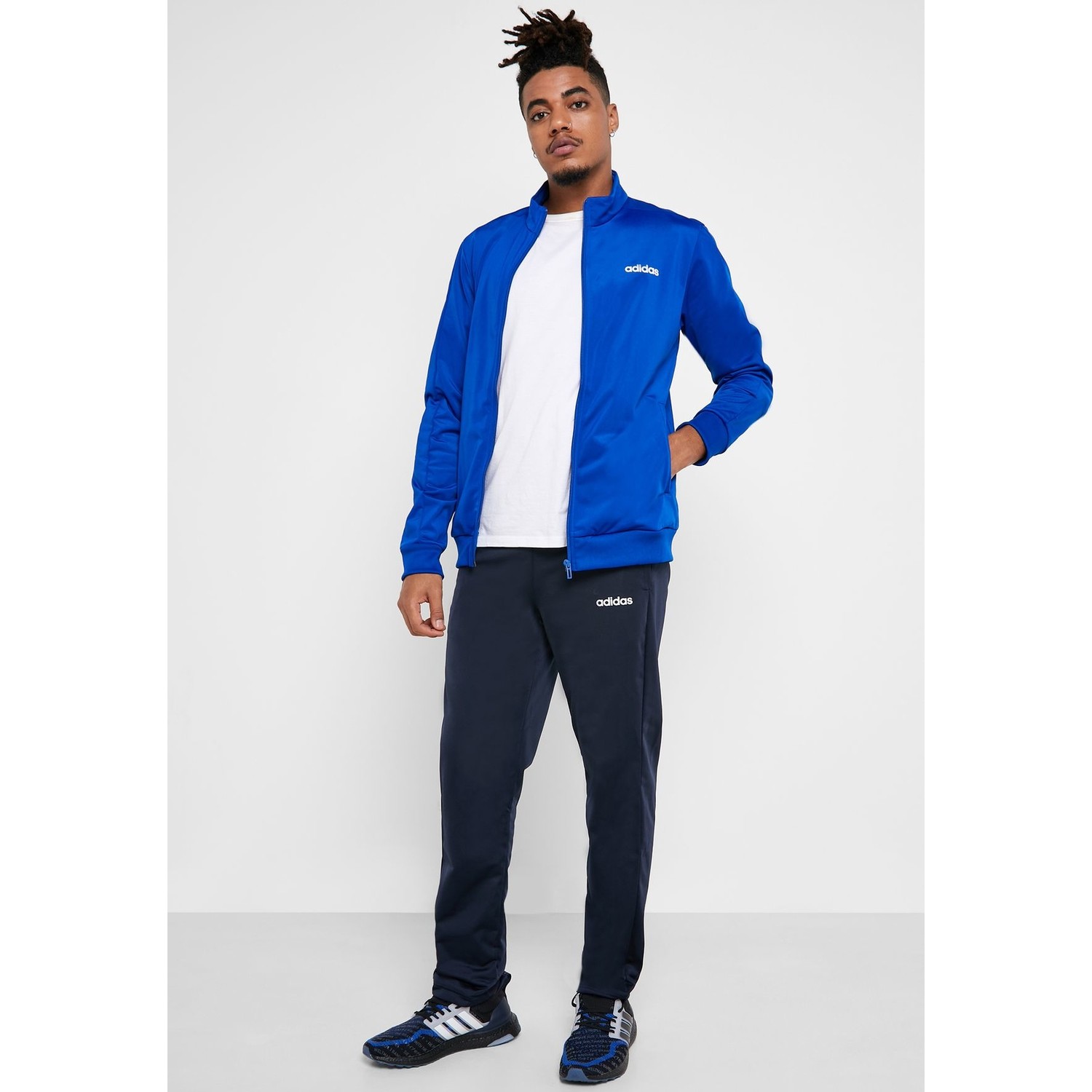 adidas Erkek Günlük Eşofman Takımı EI5581 Mavi Mts Basics