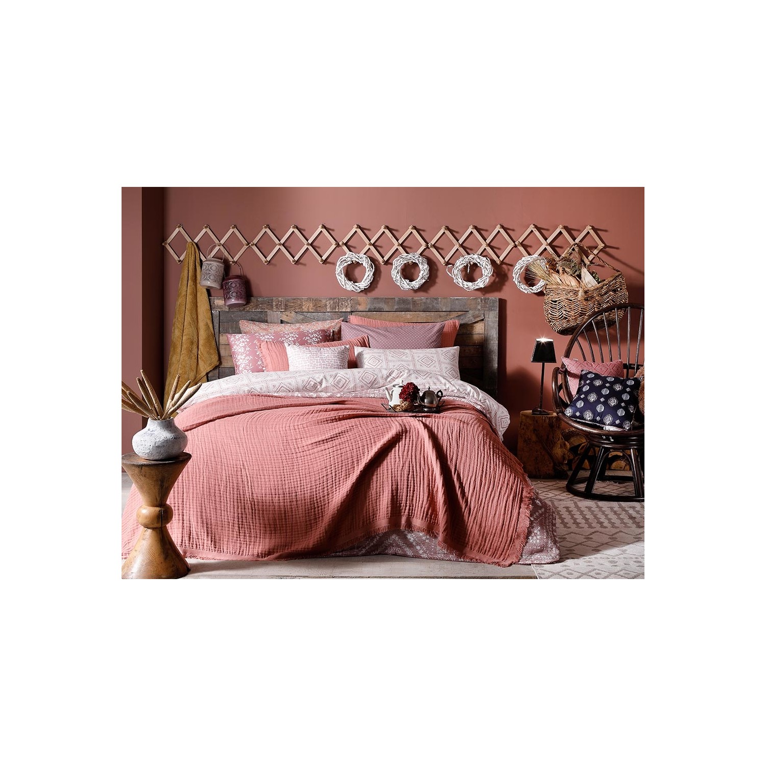 English Home Pure Folk Müslin Çift Kişilik Yatak Örtüsü Fiyatı English Home Pure Folk Müslin Çift Kişilik Yatak Örtüsü Fiyatı