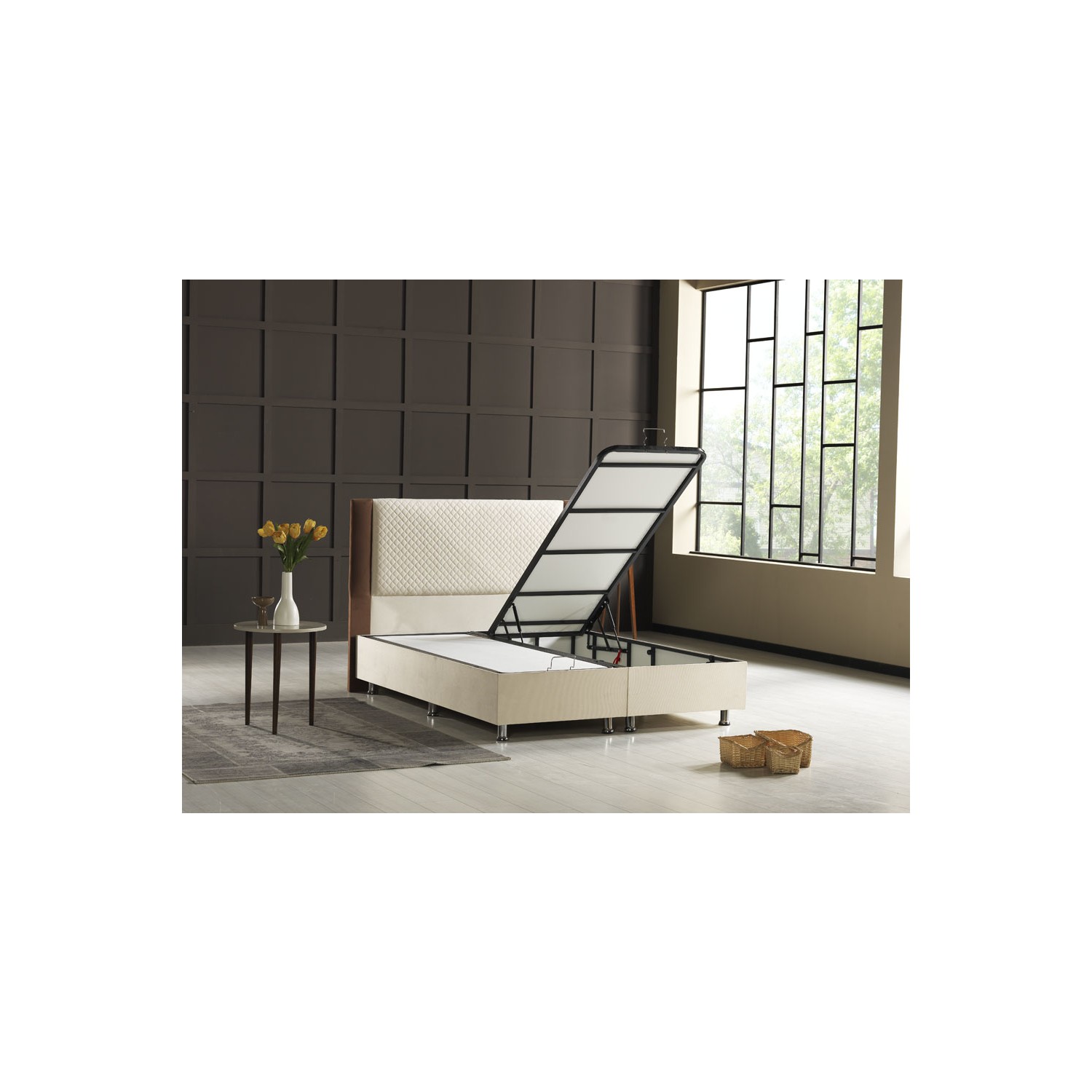 Edaş Tek Kişilik Elit Yatak+Baza+Başlık 120x200 Fiyatı