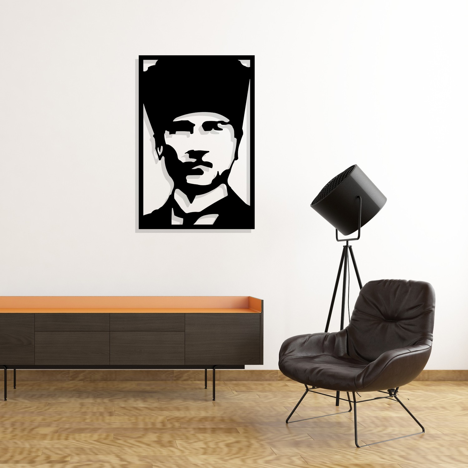 Dekkor Art Kalpaklı Atatürk Metal Duvar Tablosu Fiyatı