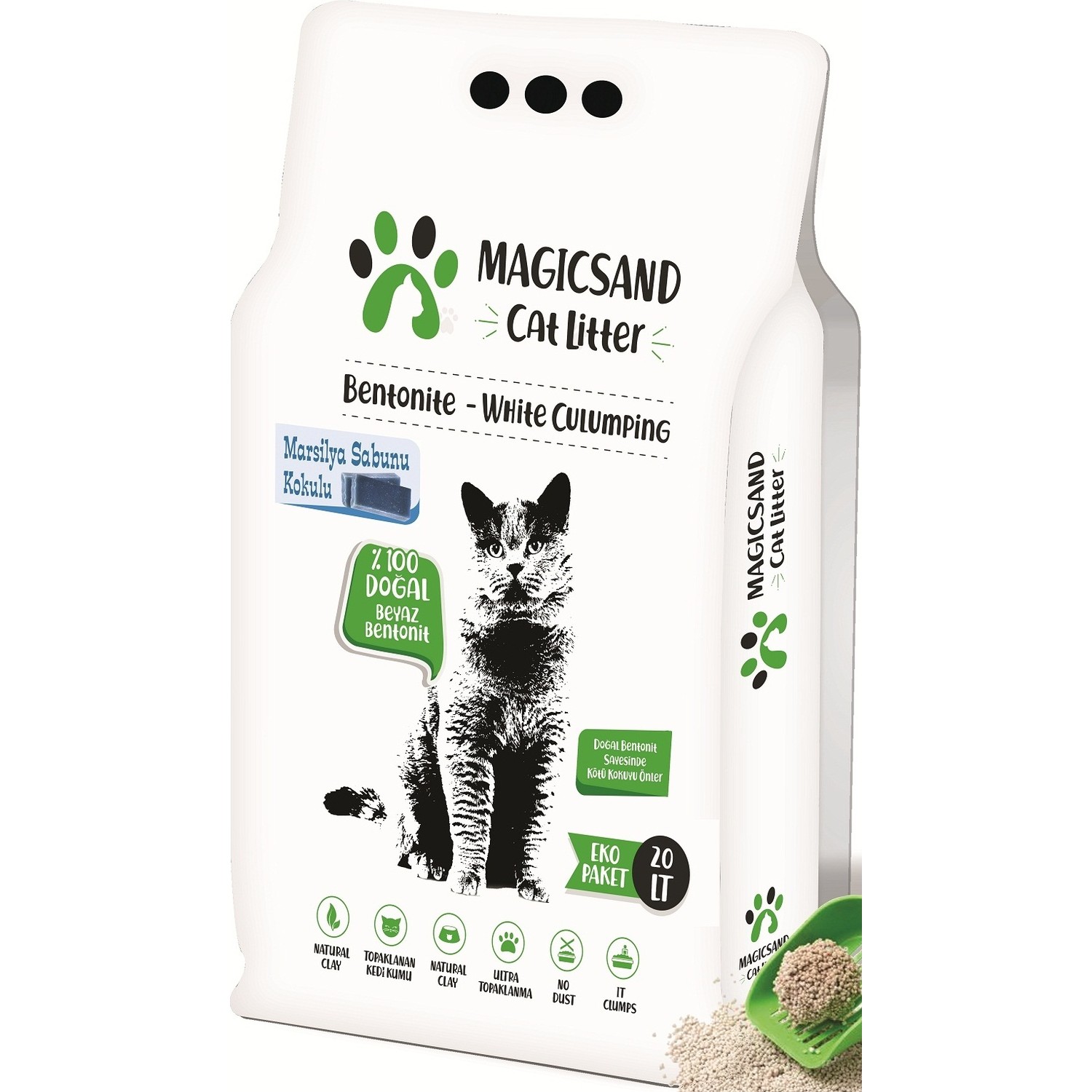 Magicsand Cat Litter Marsilya Sabun Kokulu Kalın Taneli Kedi Fiyatı