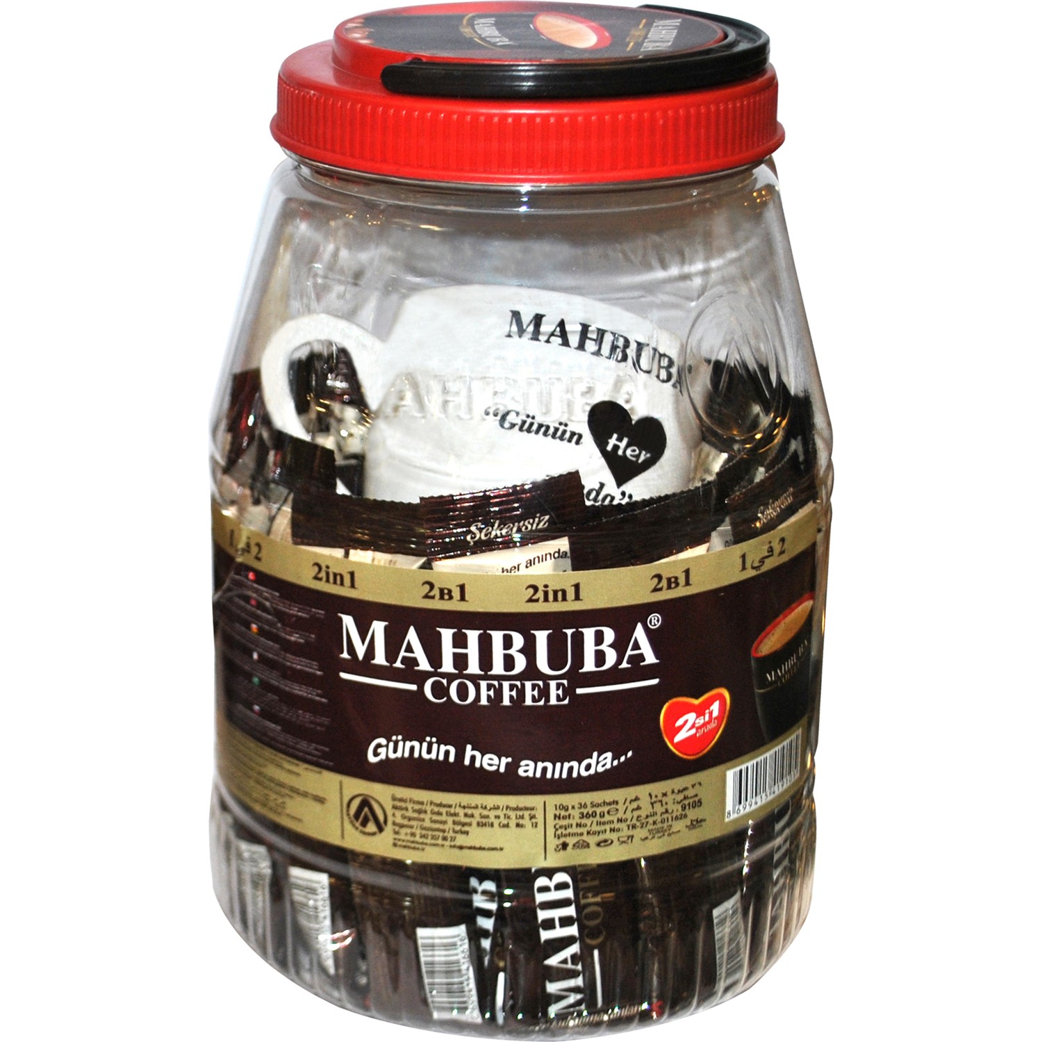 Mahbuba Kahve 2si1 Arada 36�lı Paket Kahve Kupası Hediyeli Fiyatı