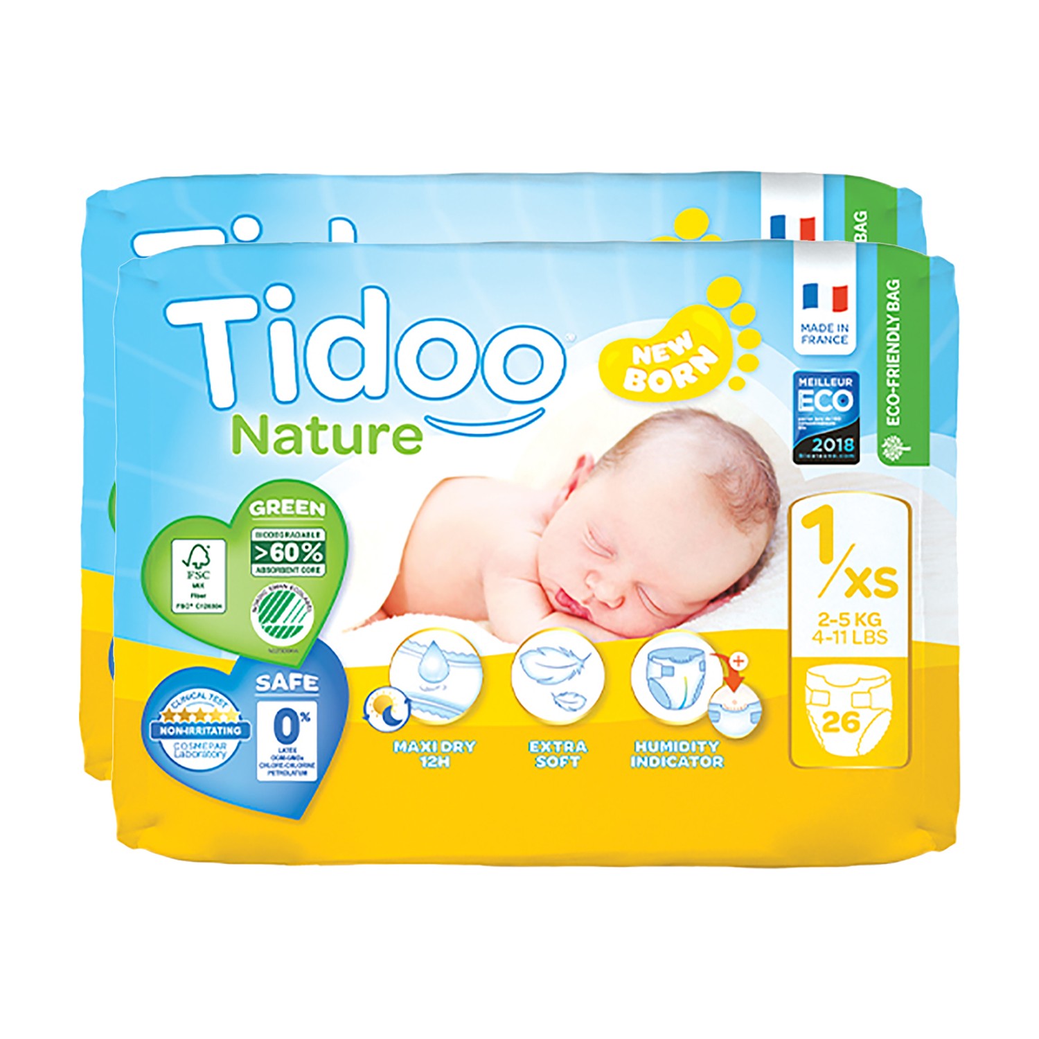 Tidoo Nature Bebek Bezi Yenidoğan 1 Beden Numara 25 kg