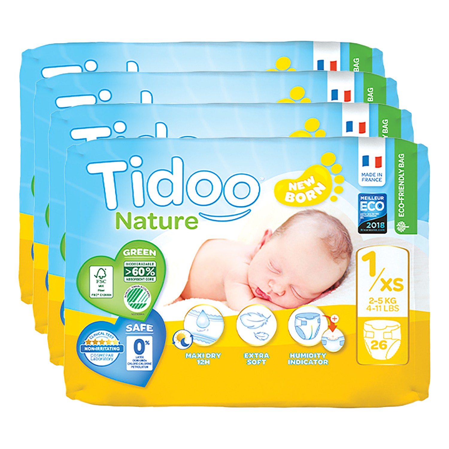 Tidoo Nature Bebek Bezi Yenidoğan 1 Beden Numara 25 kg 26X4 Fiyatı