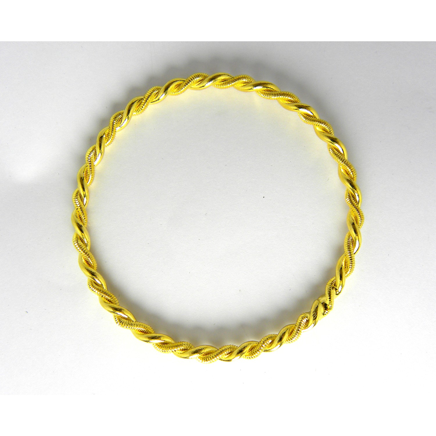 Bijuta Altın Kaplama Ikili Burma Bilezik 22 Ayar Ölçü