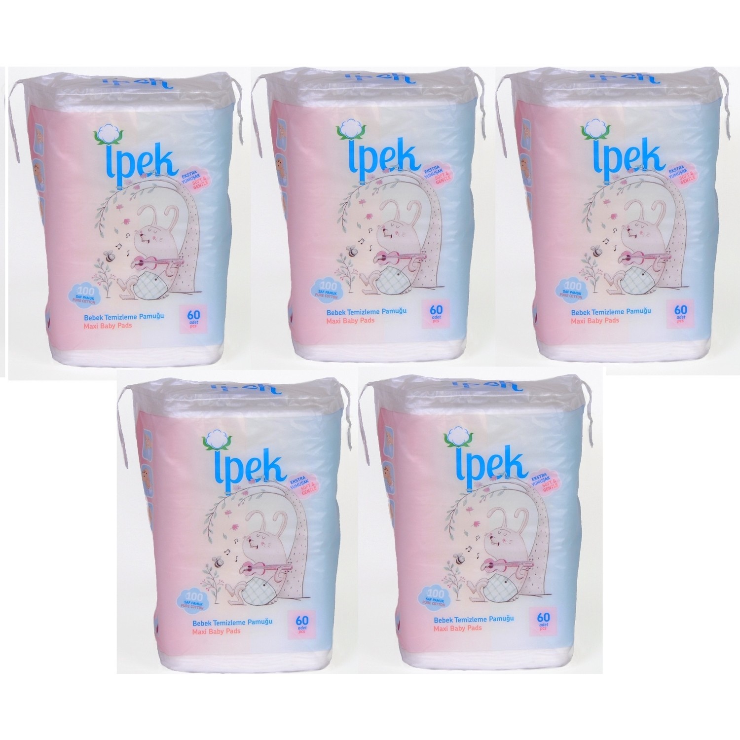 İpek Maxi Bebek Temizleme Pedi 60�lı 5�li Paket Fiyatı