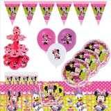 Bayhesaplı Minnie Mause Doğum Günü Kek Standlı Parti Seti 24 Kişilik