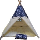 Altev Ahşap Çoçuk Çadırı Kızılderili Çadırı Oyun Evi Kamp Çadırı