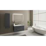 Bagnotti Electra 120 cm Glossmax Parlak Antrasit Banyo Dolabı