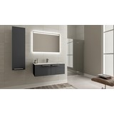 Bagnotti Aries 100 cm Glossmax Parlak Antrasit Banyo Dolabı