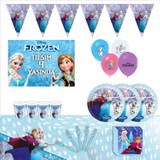 Bayhesaplı Elsa Frozen Kişiye Özel Afişli Doğum Günü Parti Seti 24 Kişilik