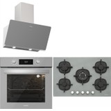 Silverline Gri Cam Ankastre Set Bo6504S01 - Cs5364S01 - Soho 80Cm