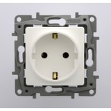 Legrand Salbei Serisi Beyaz Topraklı Priz 230V 16A Çerçevesiz