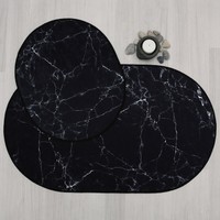 Soley Marble 2'li Dekoratif Banyo Paspas