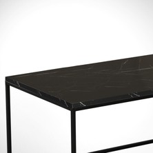 Pasific Home Cosco Dikdörtgen Orta Sehpa ,Siyah Mermer