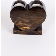 AHŞAP HARF MUMLUK -KALP <3-