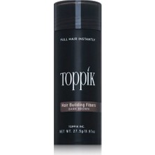 Toppik Hair Building Fibers 27,5 gr. Saç Fiberi Koyu Kahverengi