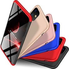 Microsonic Apple iPhone 11 Double Dip 360 Protective Kılıf - Siyah Kırmızı