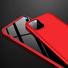 Microsonic Apple iPhone 11 Pro Max Double Dip 360 Protective Kılıf - Kırmızı