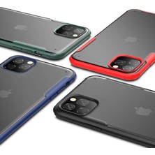 Microsonic Apple iPhone 11 Pro Max Frosted Frame Kılıf - Kırmızı