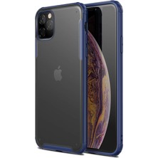 Microsonic Apple iPhone 11 Pro Max Frosted Frame Kılıf - Lacivert