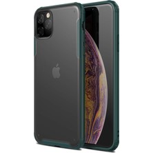 Microsonic Apple iPhone 11 Pro Max Frosted Frame Kılıf - Yeşil